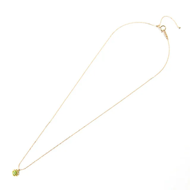 “Clara”<br>Peridot Necklace<br> ペリドットネックレス<br>（1054B）