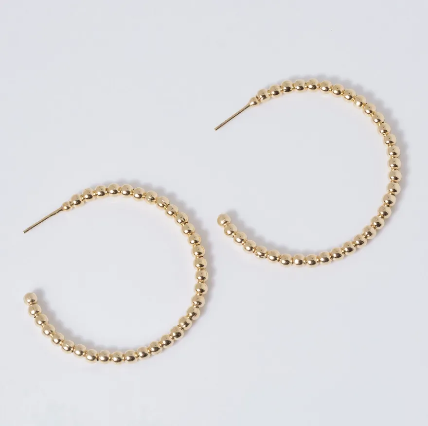 Classic Beaded Hoop