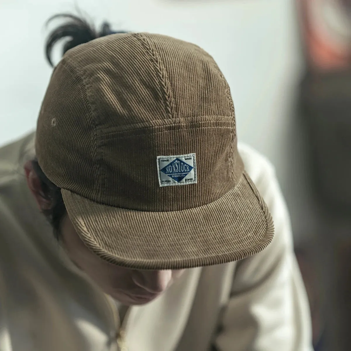 Corduroy 5 Panel Flat Peak Cap - Casual Baseball Hat