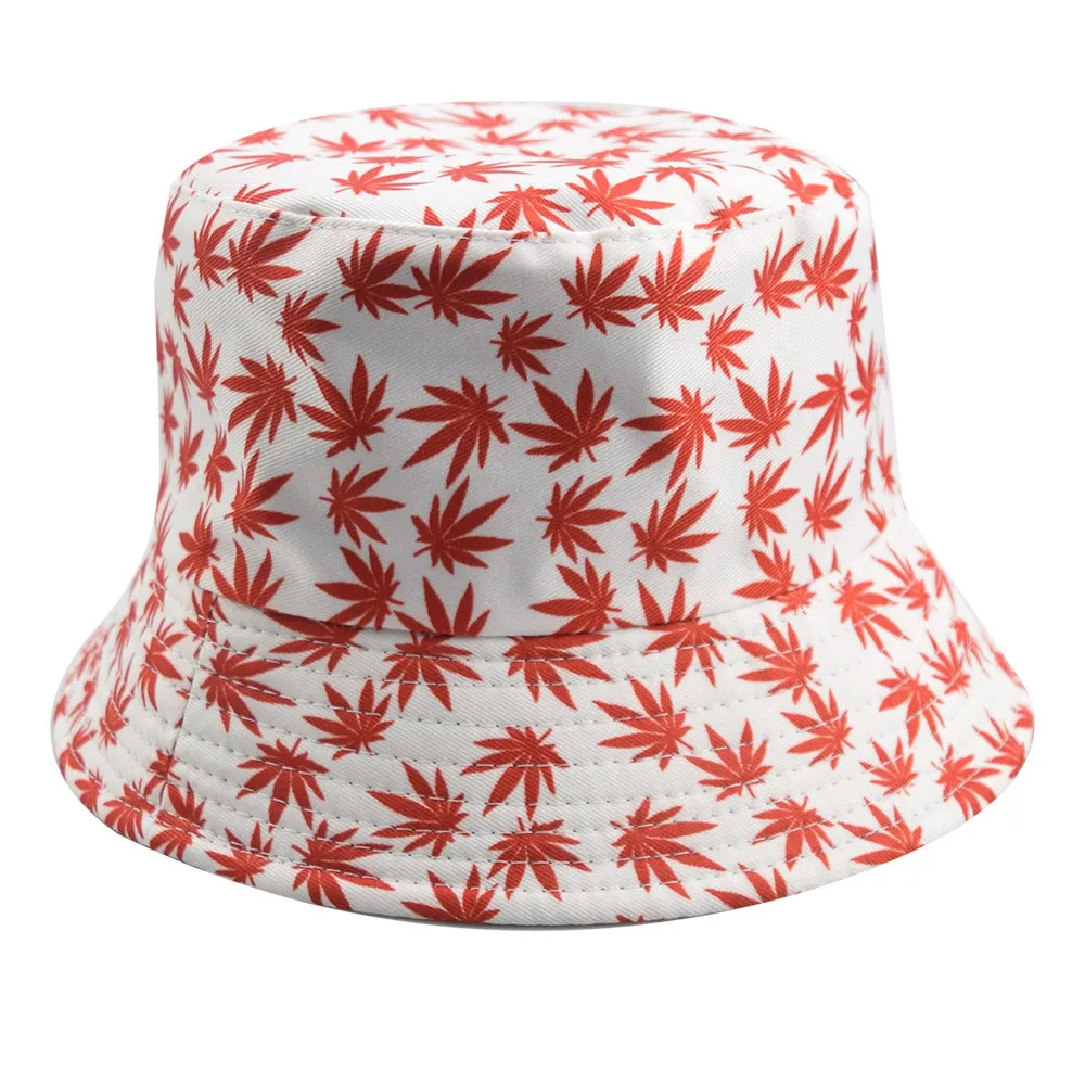 Creative Printing Adult Double-Sided Sun Hat Bucket Hat Hat