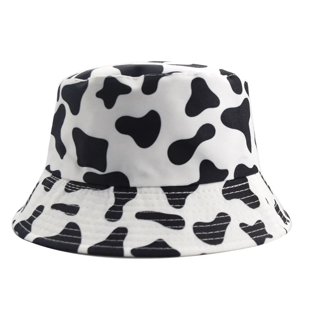 Creative Printing Adult Double-Sided Sun Hat Bucket Hat Hat