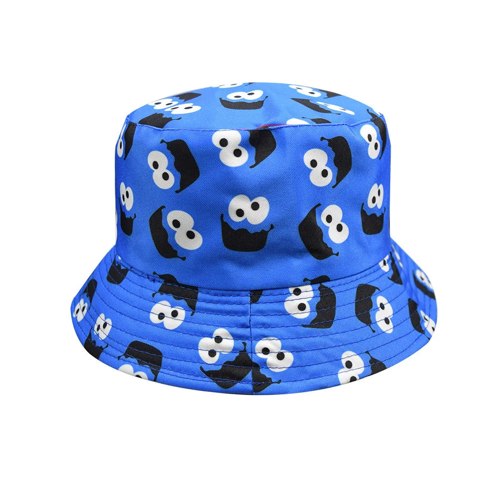 Creative Printing Adult Double-Sided Sun Hat Bucket Hat Hat