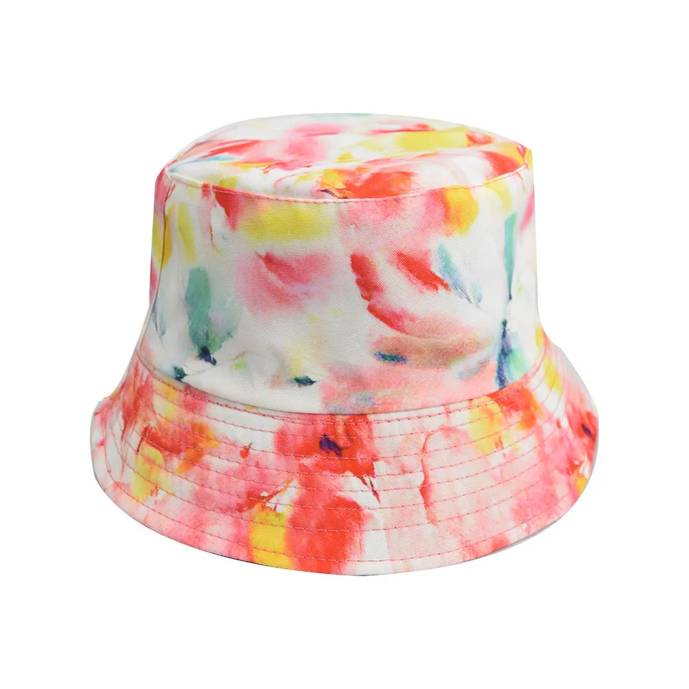 Creative Printing Adult Double-Sided Sun Hat Bucket Hat Hat