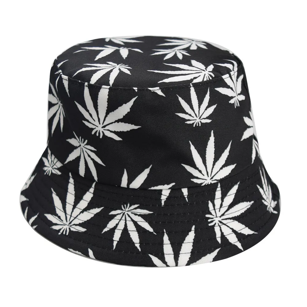 Creative Printing Adult Double-Sided Sun Hat Bucket Hat Hat