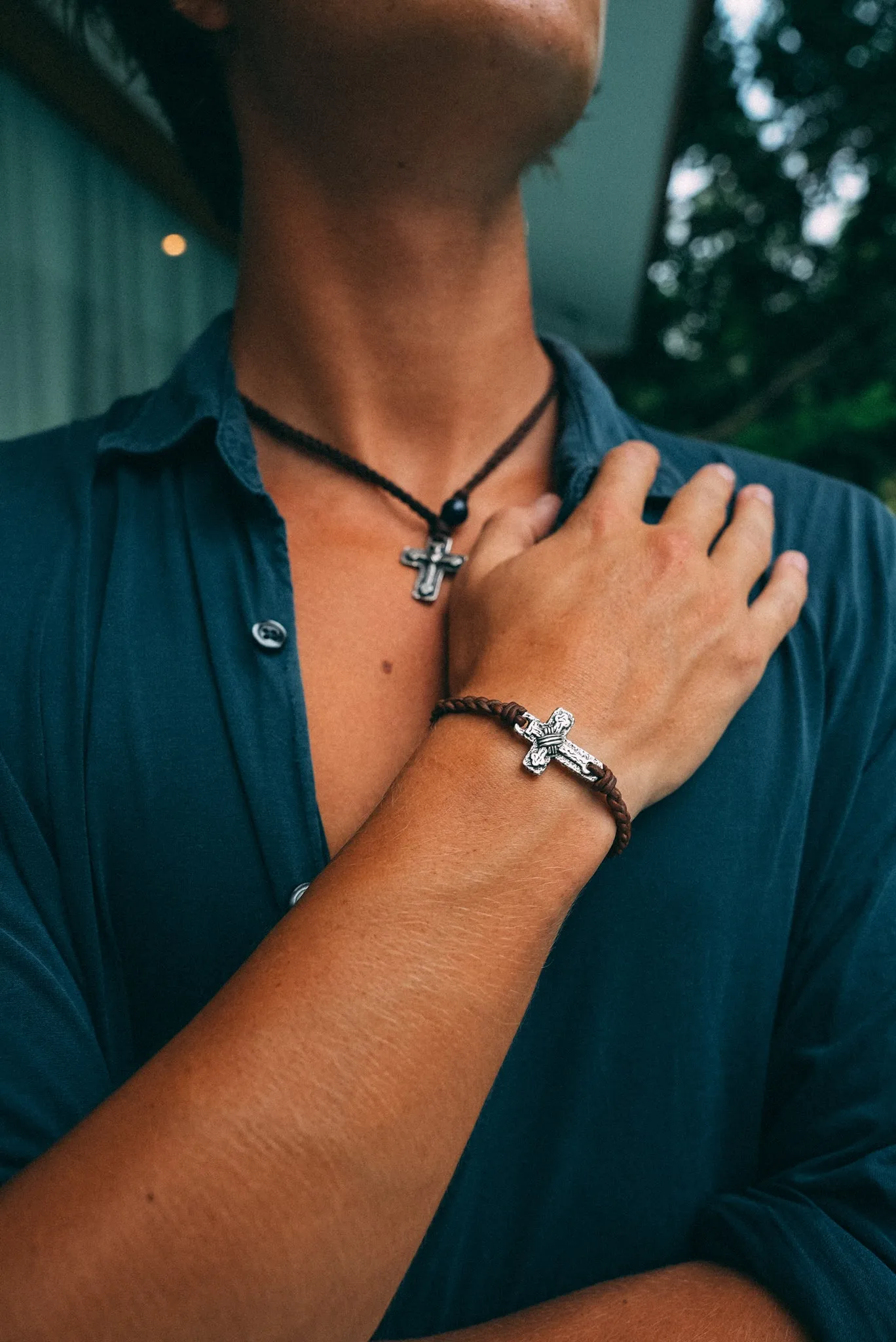 Cross Pendant Bracelet