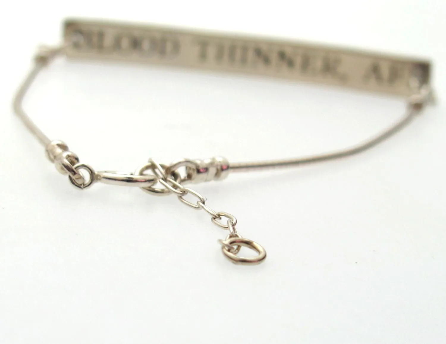 Custom Medical Alert Bracelet for her