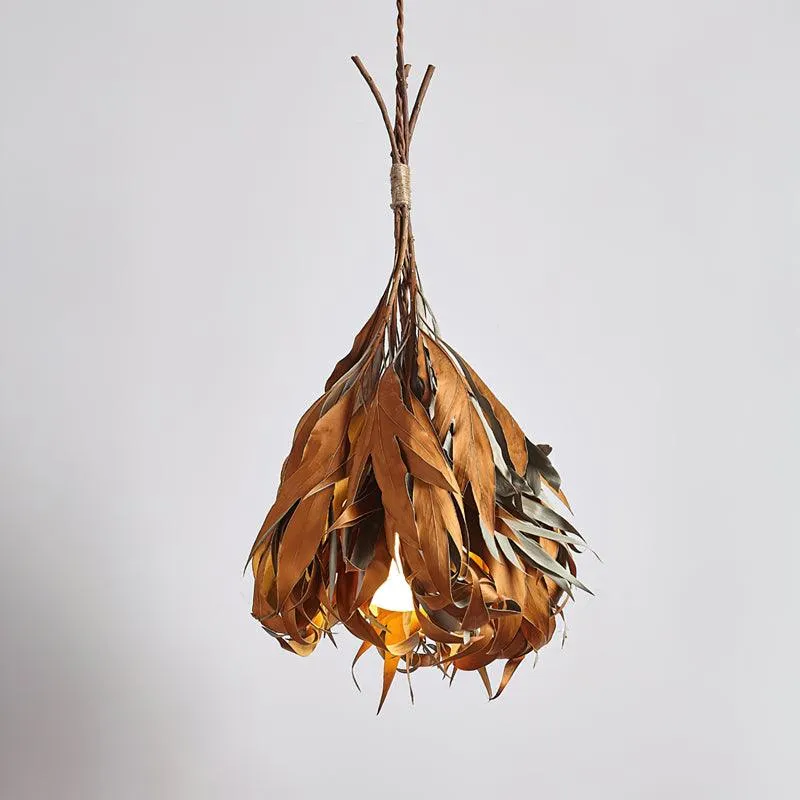 Dried Branch Leaf Pendant Lamp