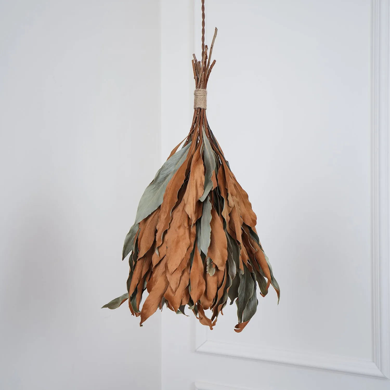 Dried Branch Leaf Pendant Lamp