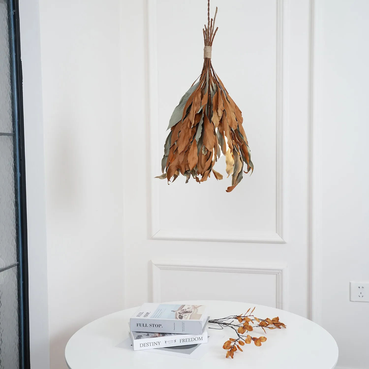 Dried Branch Leaf Pendant Lamp