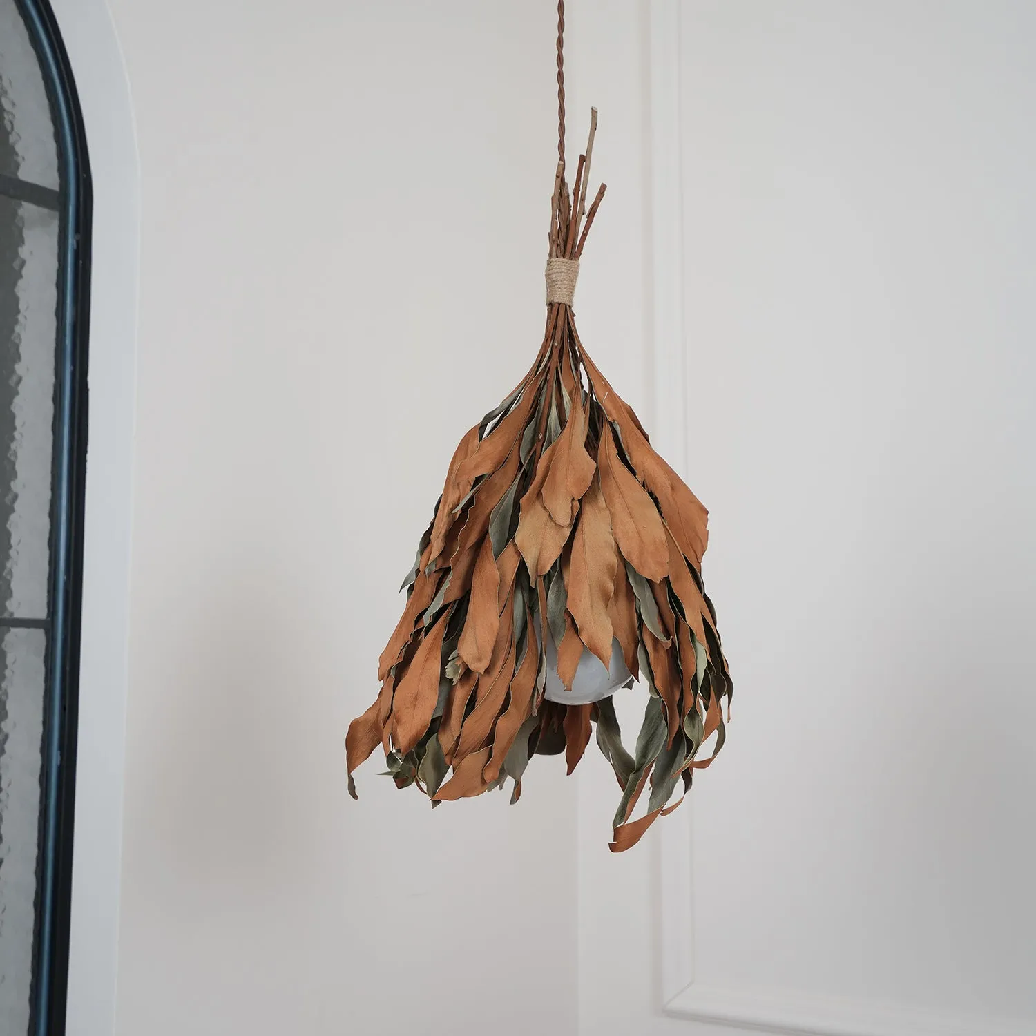 Dried Branch Leaf Pendant Lamp