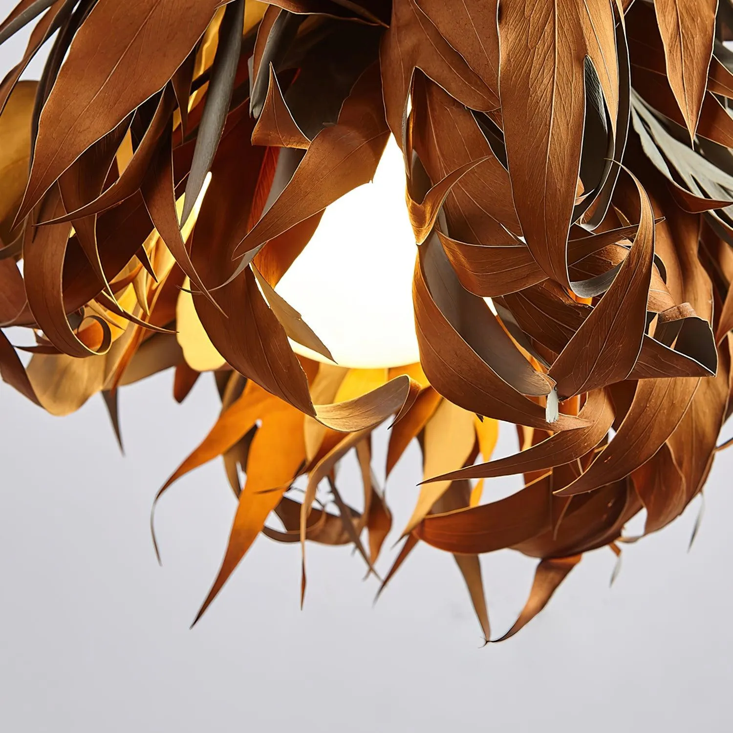 Dried Branch Leaf Pendant Lamp