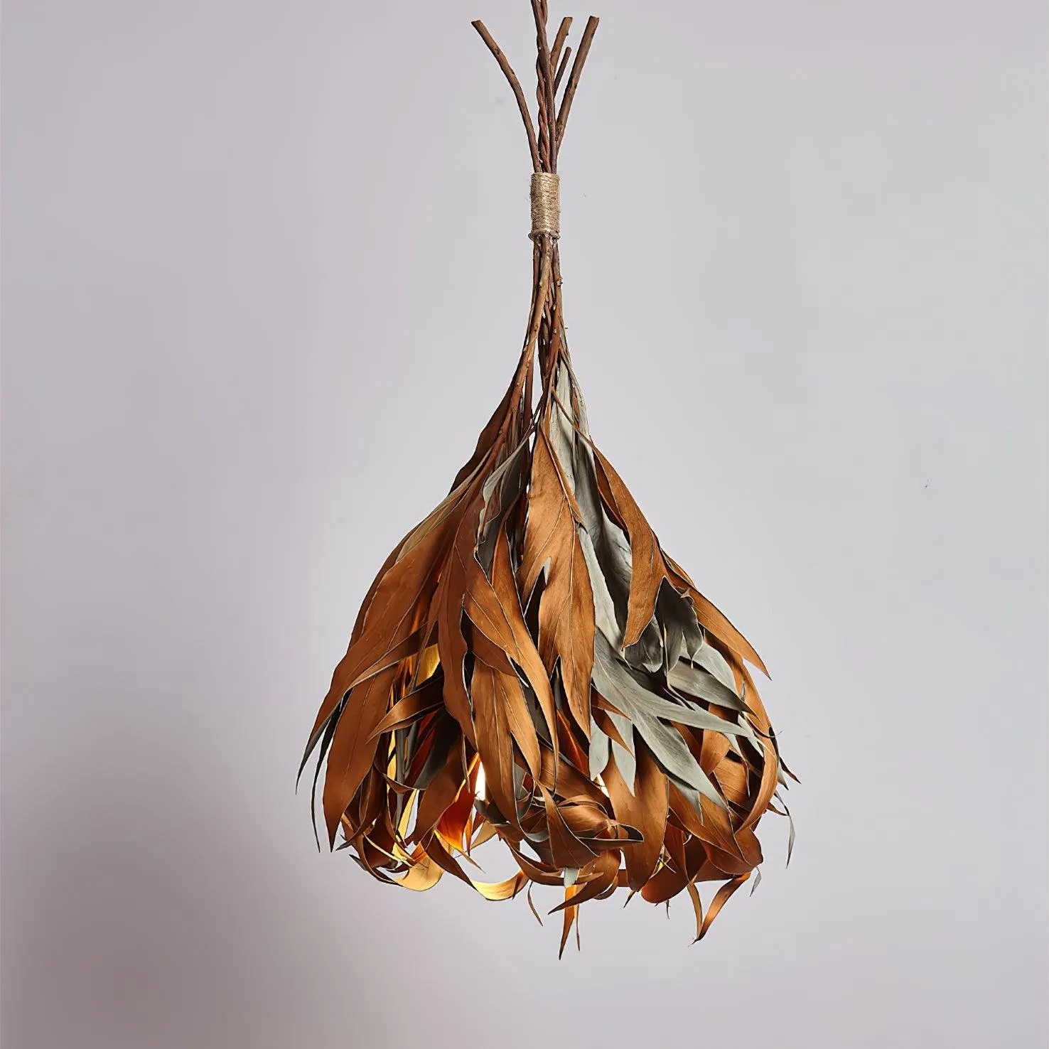 Dried Branch Leaf Pendant Lamp