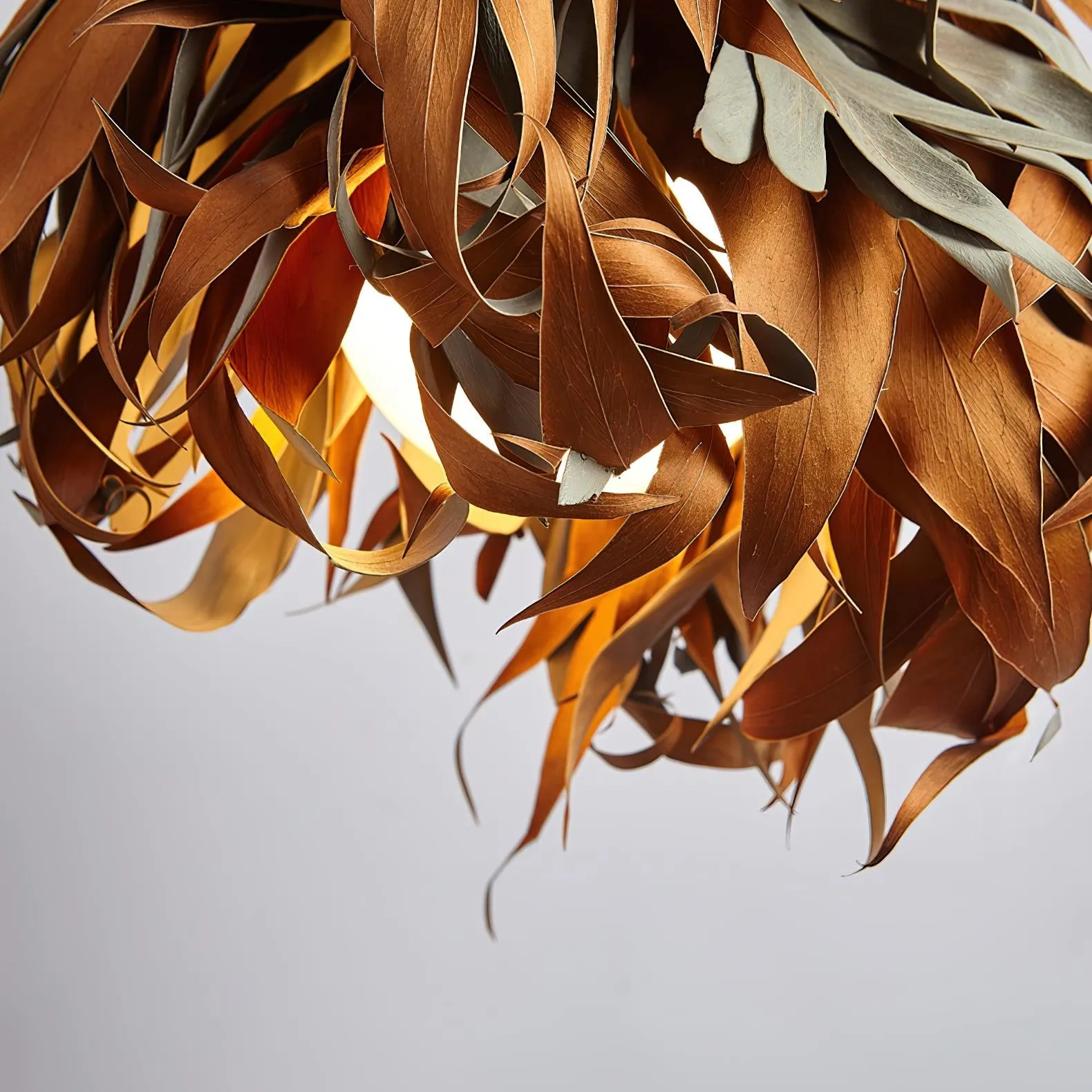 Dried Branch Leaf Pendant Lamp