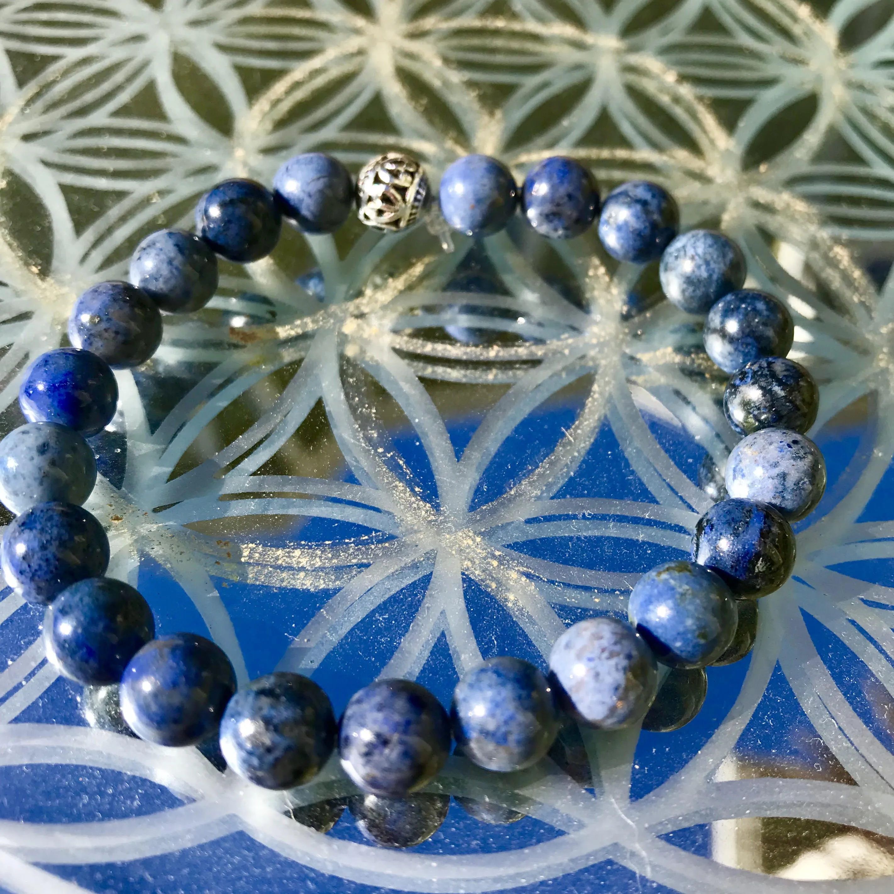 Dumortierite Genuine Crystal Bracelet - Insights Activator