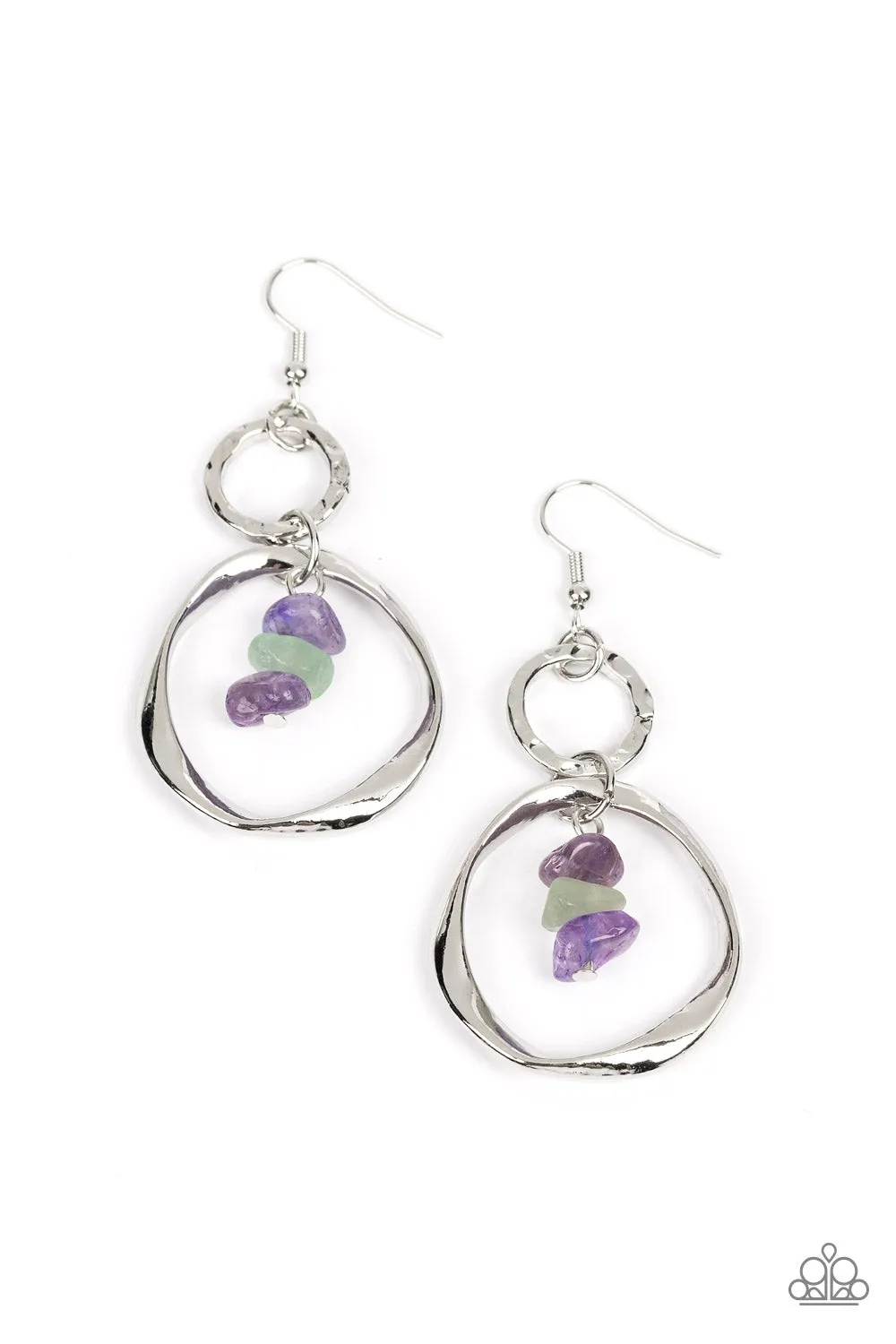 Earrings Good-Natured Spirit - Purple E389