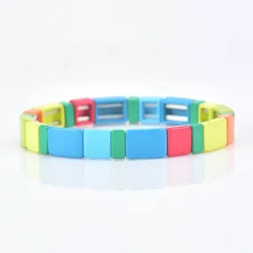 *Enamel Tile Bracelet