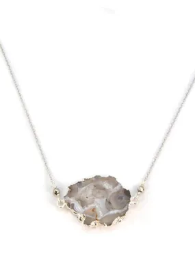 Evie Druzy Agate Gemstone Necklace