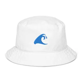 Extremely Stoked®️ Aqua Blue Epic Wave Logo on Organic Bucket Hat