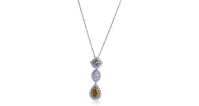 Fancy-Colored Diamond Pendant Necklace