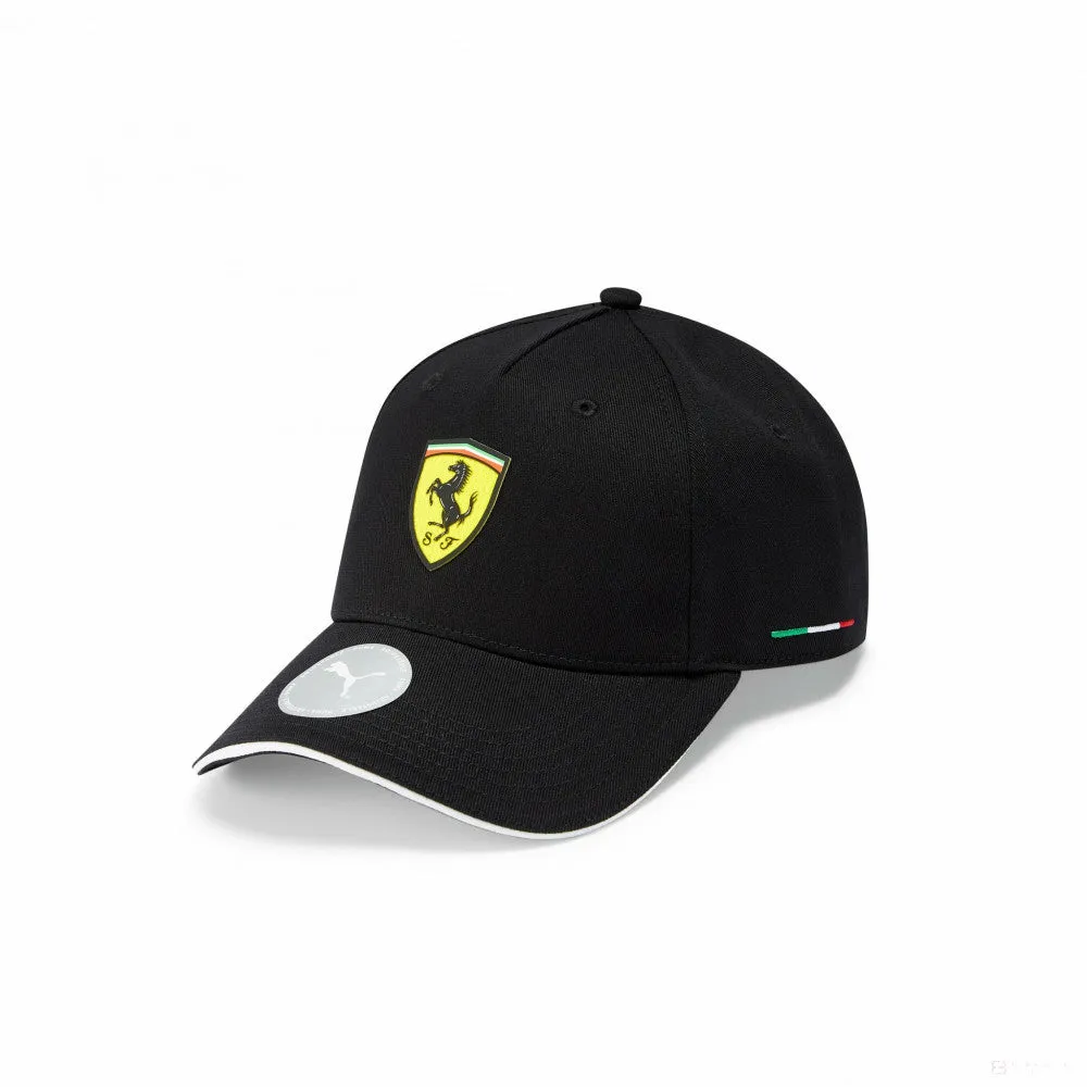 Ferrari Baseball Cap, Classic Fanwear, Kids, Black, 2022