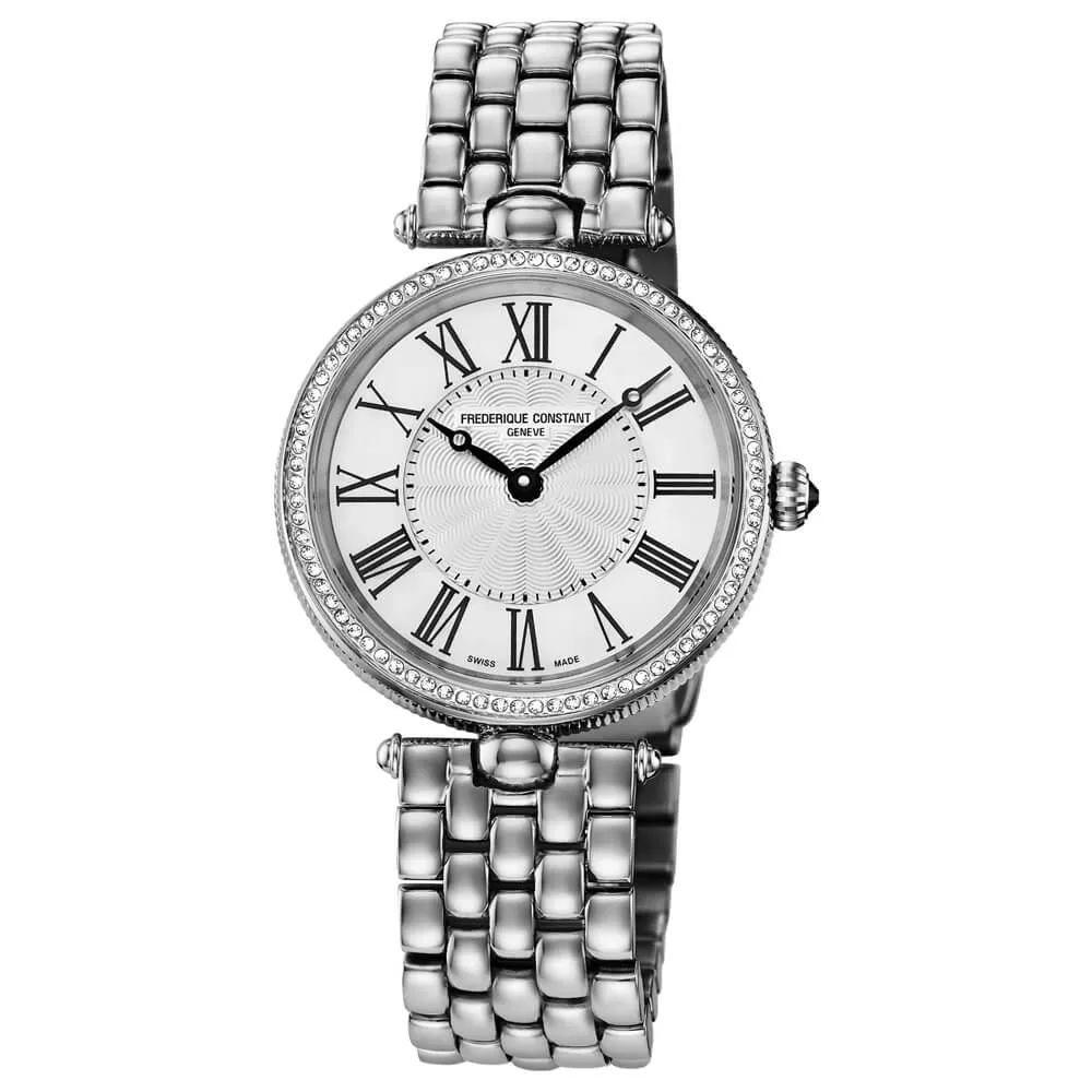 Frederique Constant Art Déco Round Diamond Women's Watch FC-200MPW2ARD6B