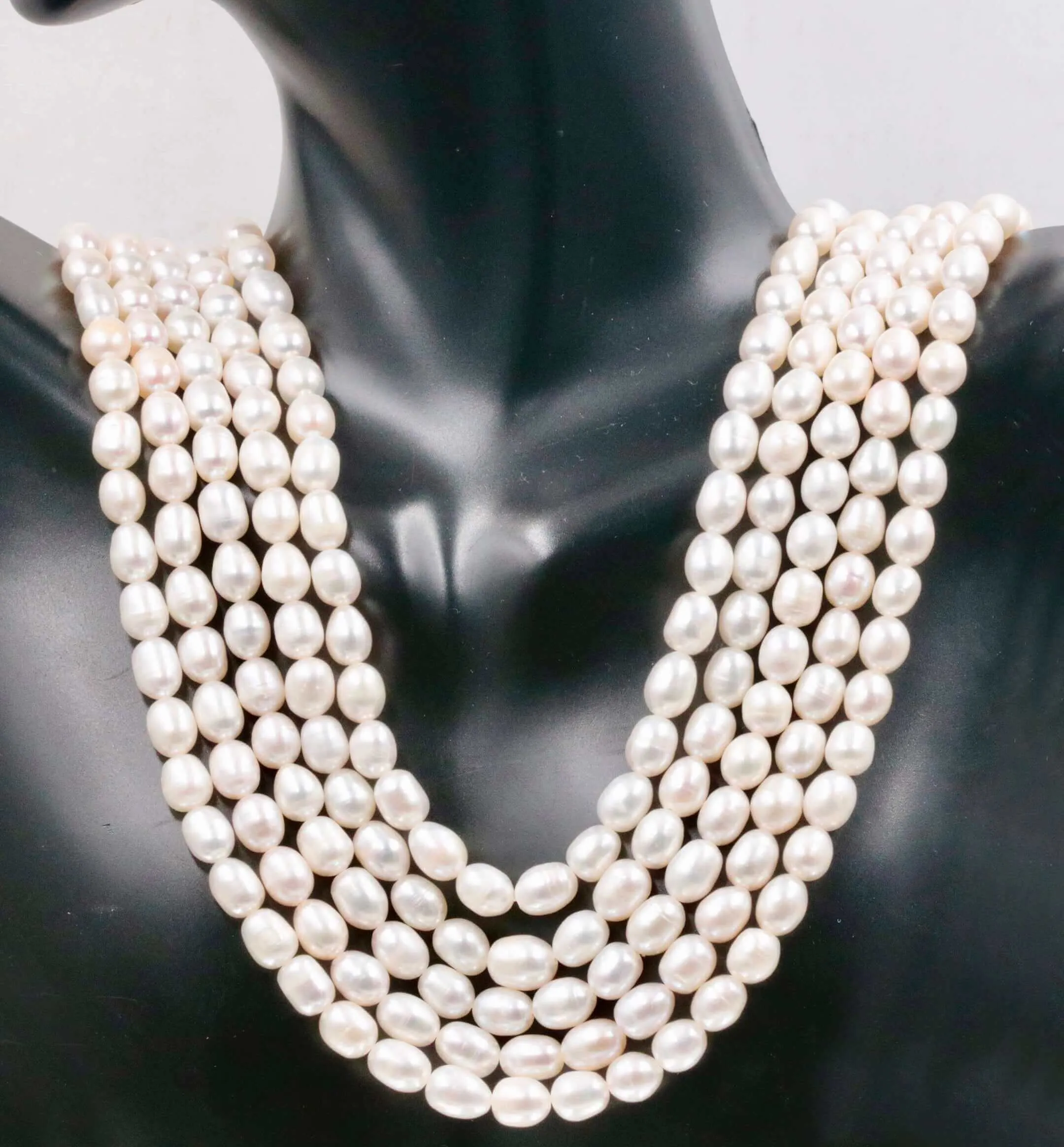 Fresh Water Pearls Necklace Cultured pearls 16-22 Inches Adjustable necklace Natural white pearl Freshwater Pearls SKU: 6142181,6142182