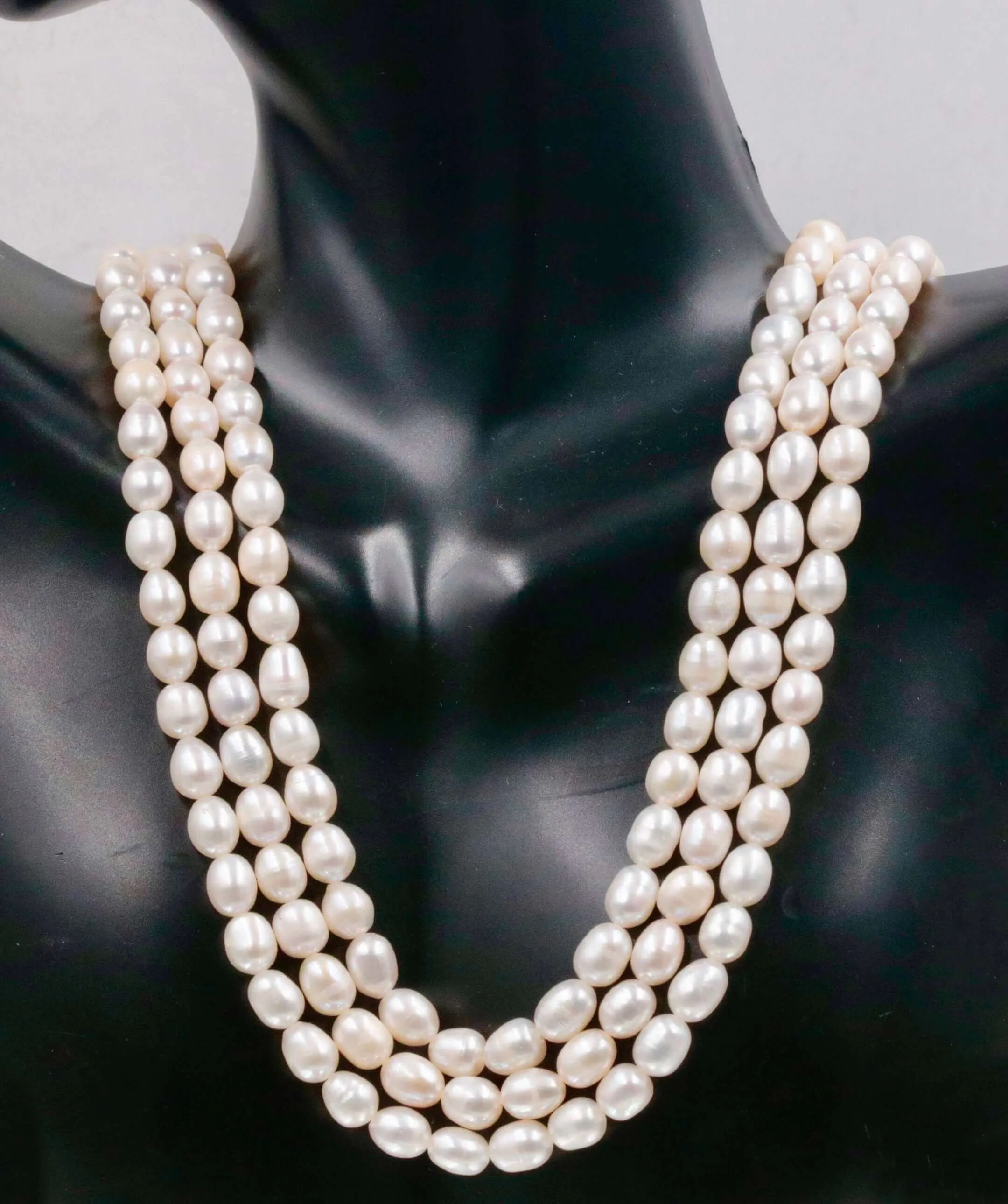 Fresh Water Pearls Necklace Cultured pearls 16-22 Inches Adjustable necklace Natural white pearl Freshwater Pearls SKU: 6142181,6142182