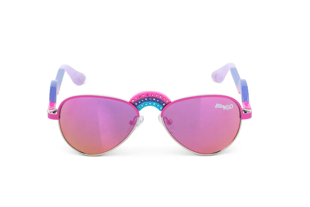 Fuschia Flares Ibiza Beach Kids' Sunglasses