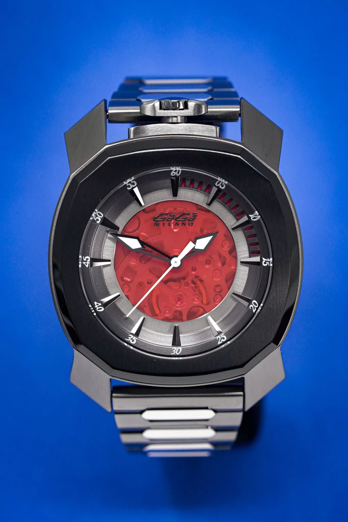 Gaga Milano Automatic Watch Frame_One Skeleton Red 7079.01