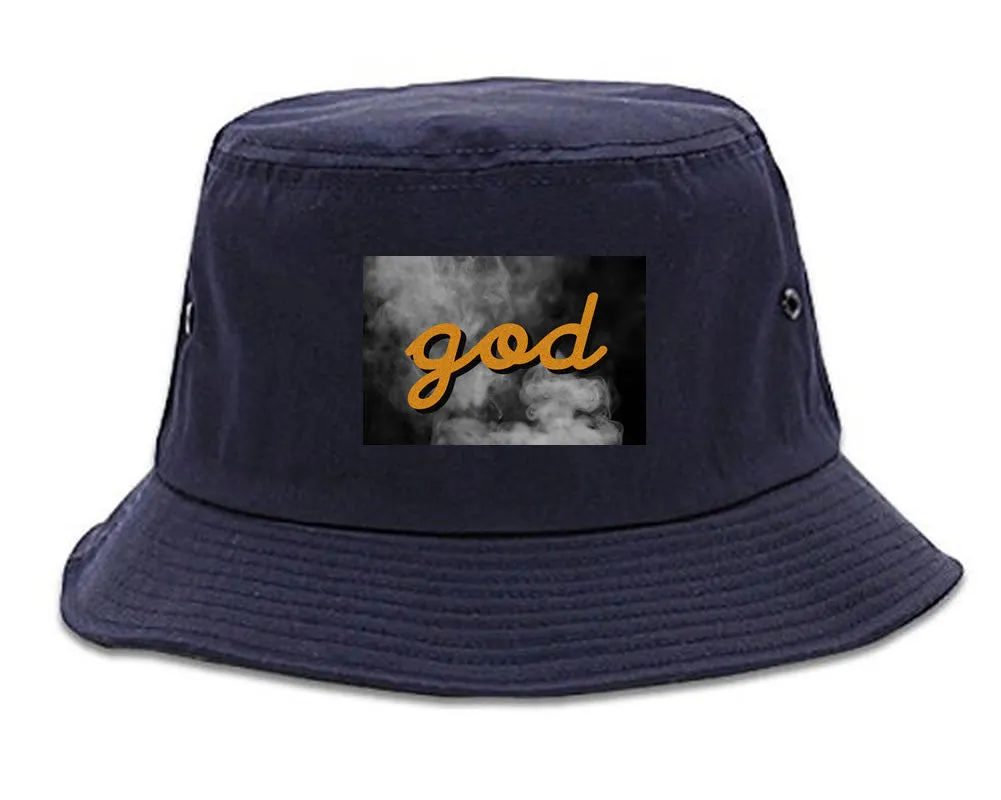 God Up In Smoke Puff Goth Dark Bucket Hat