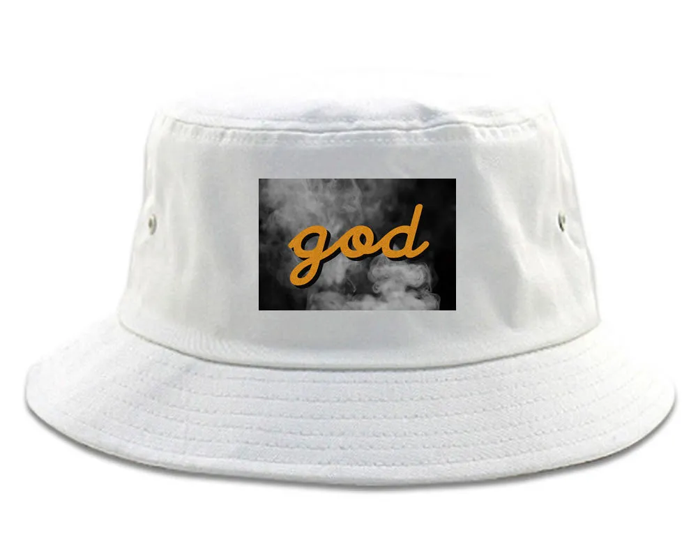 God Up In Smoke Puff Goth Dark Bucket Hat