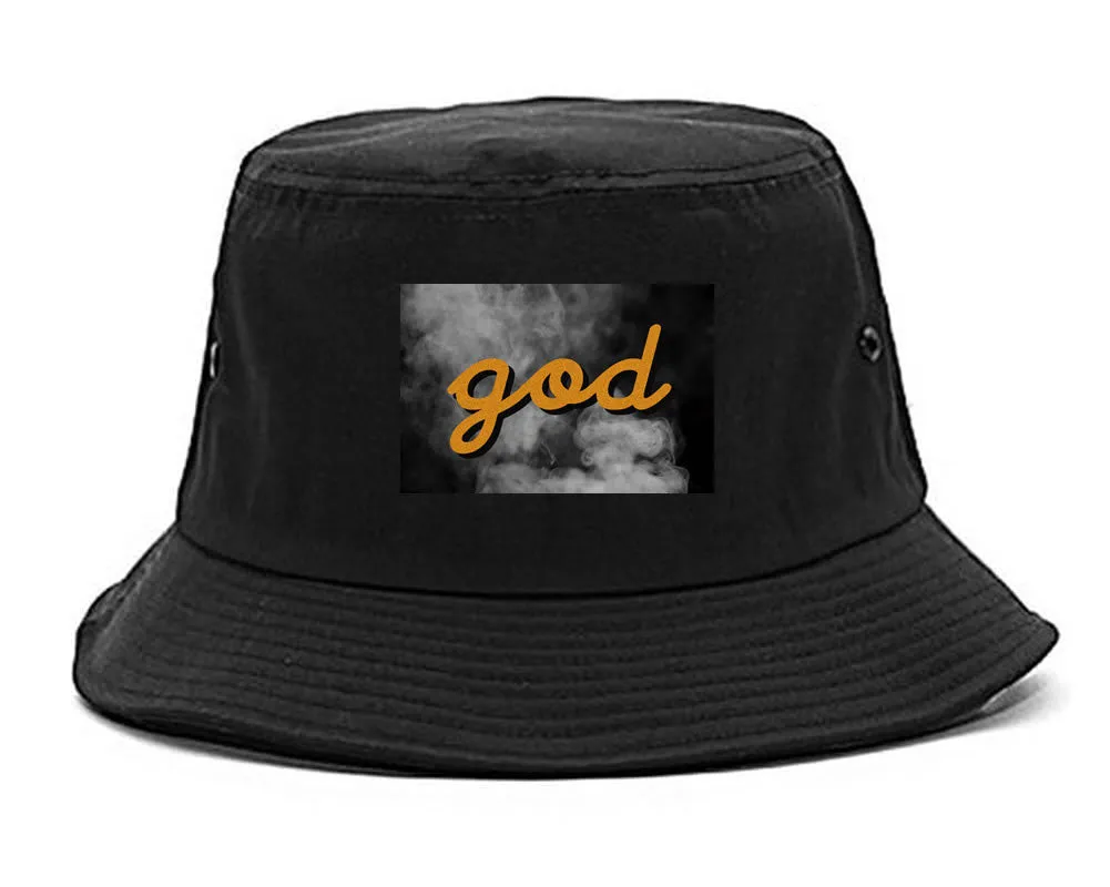 God Up In Smoke Puff Goth Dark Bucket Hat