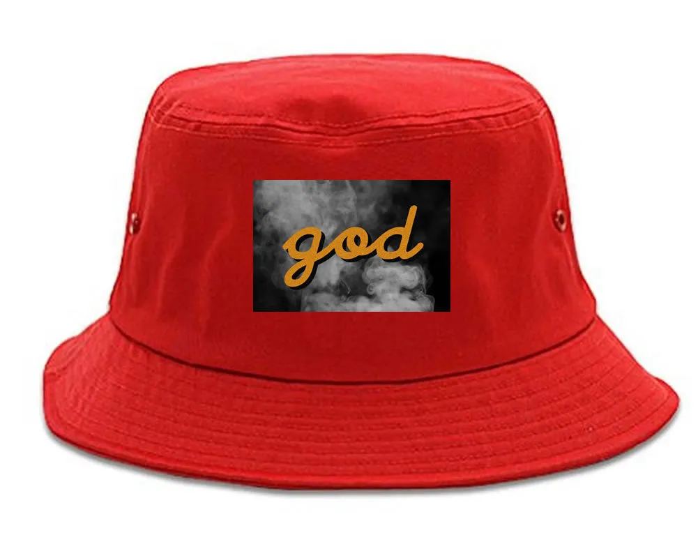 God Up In Smoke Puff Goth Dark Bucket Hat