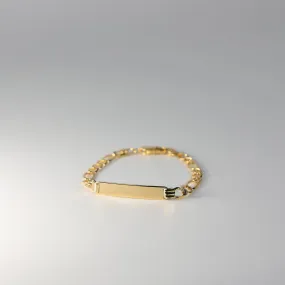 Gold ID Bracelet Figaro Link Chain 5MM Model-AB0228