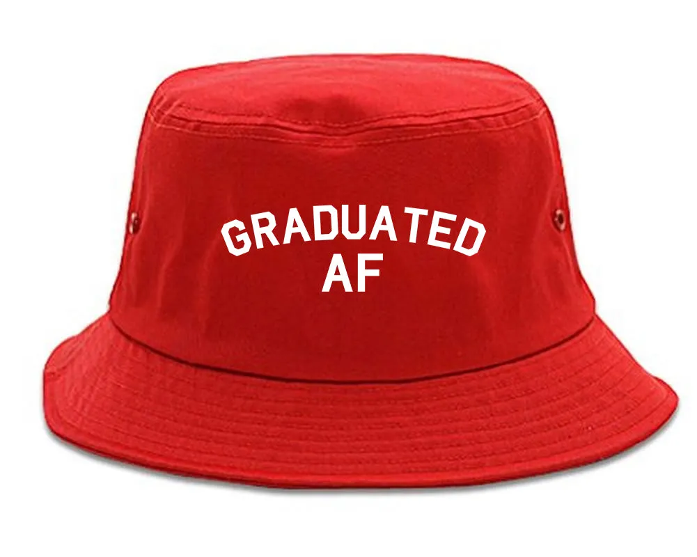 Graduated AF Funny Graduation Mens Bucket Hat