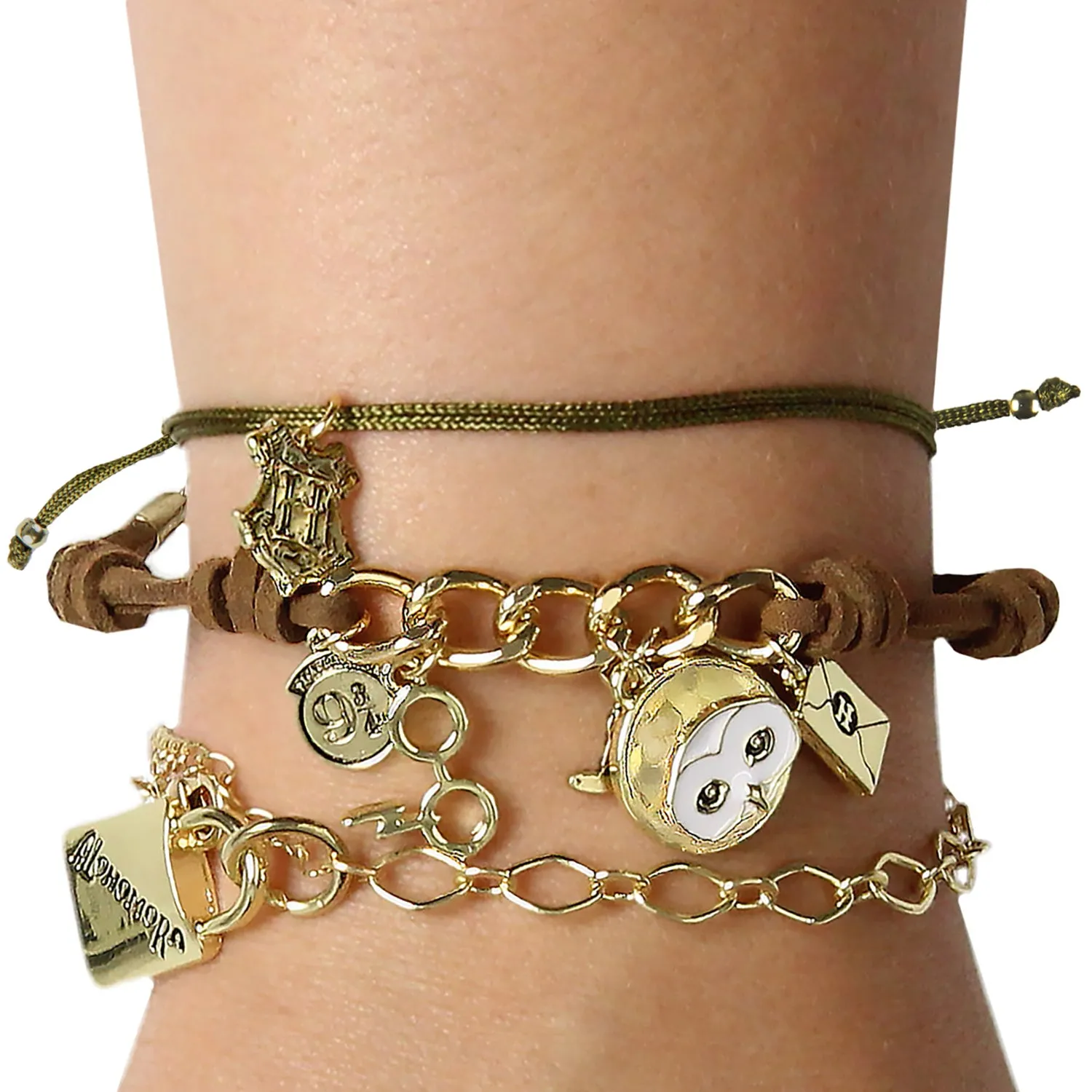 Harry Potter Multi Charm 3 Piece Arm Party Bracelet Set