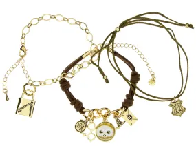 Harry Potter Multi Charm 3 Piece Arm Party Bracelet Set