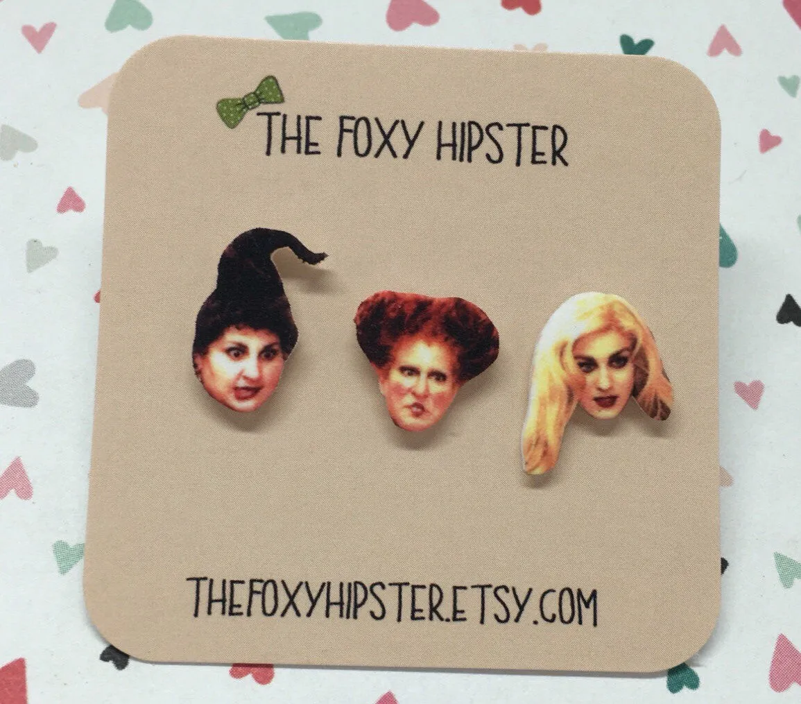 Hocus Pocus Inspired Stud Earrings