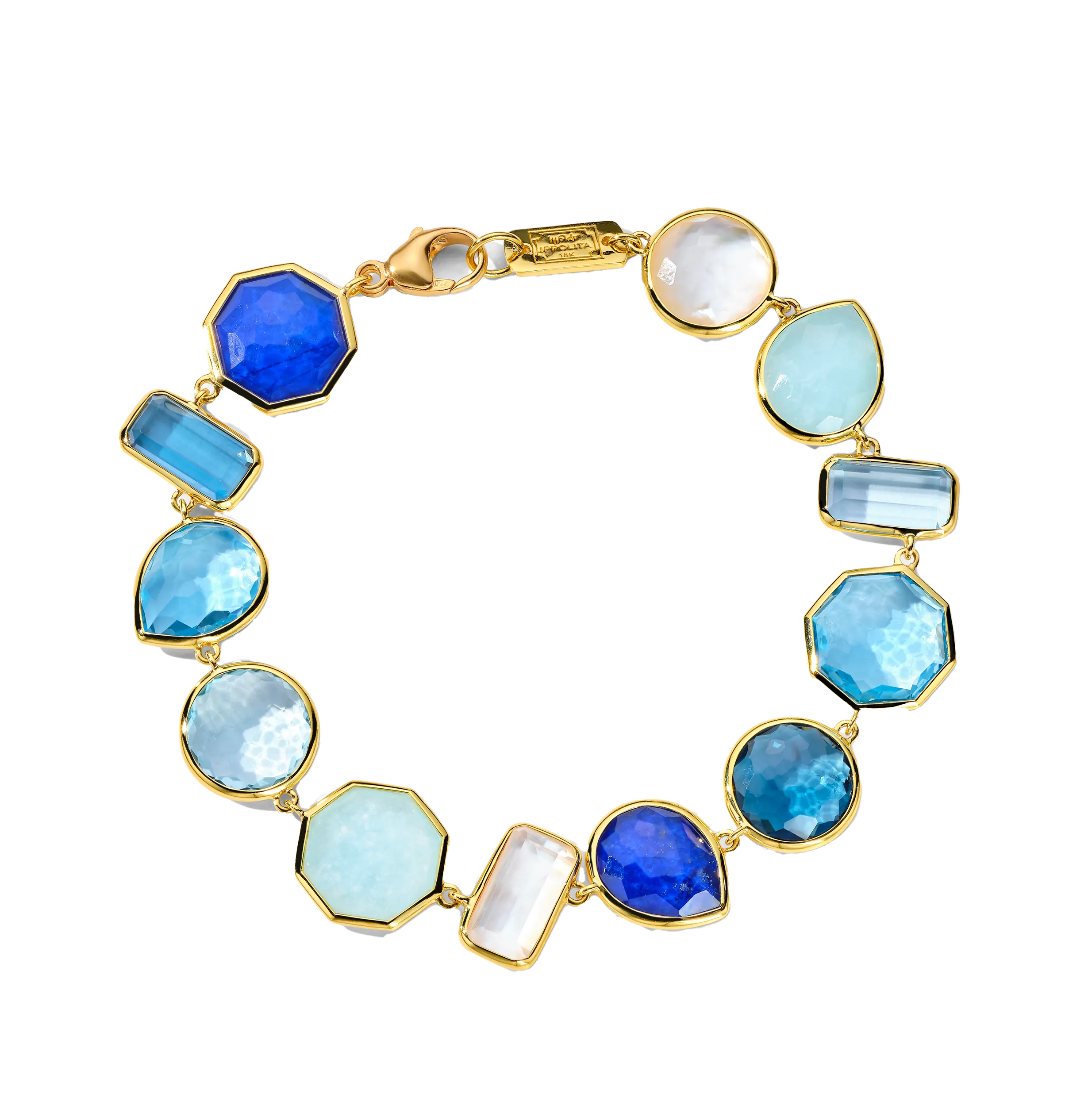 IPPOLITA Rock Candy Large Stone Flexible Bracelet in Mare