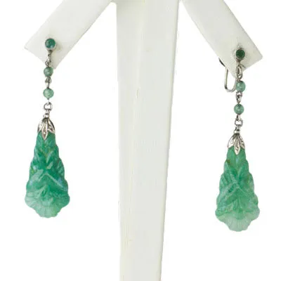 Jade Drop Earrings