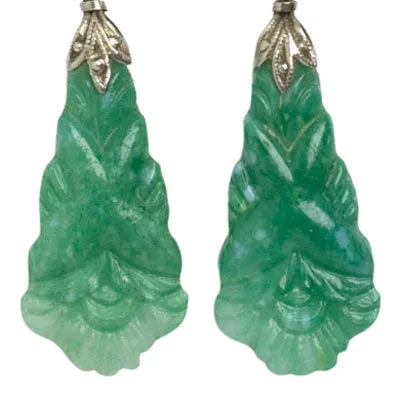 Jade Drop Earrings