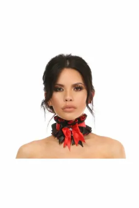 Kitten Collection Red/Black Lace Choker