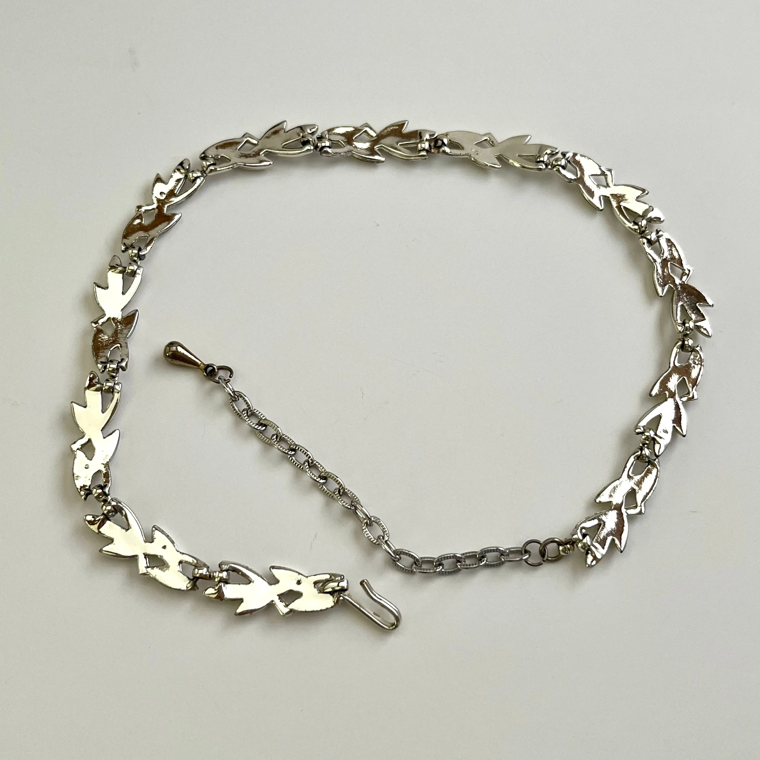 Late 50s/ Early 60s Silver-Tone Choker Necklace