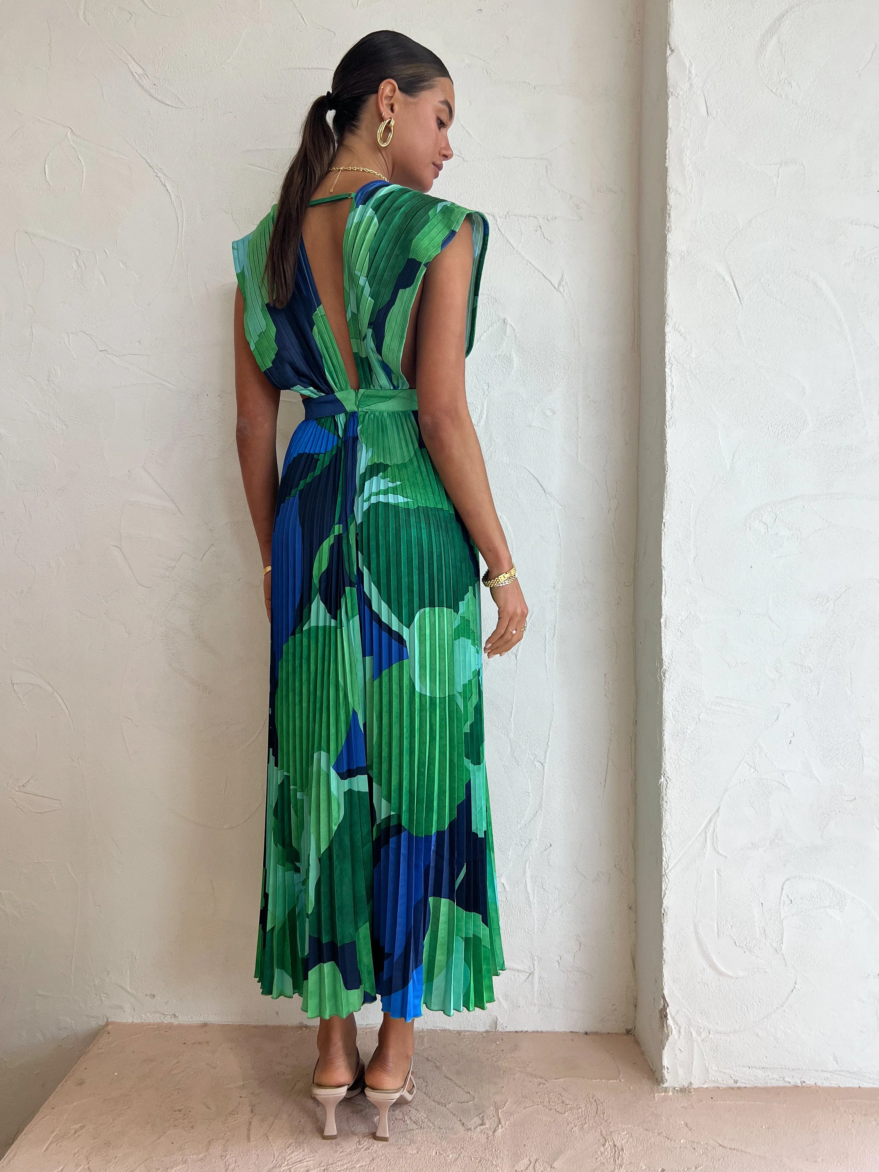 Lidee Gala Gown in Capri Blue/Green