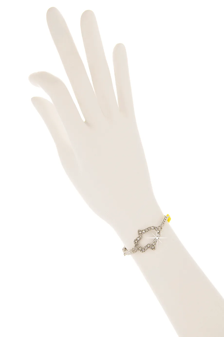 LK DESIGNS HAMSA Yellow Cord Bracelet