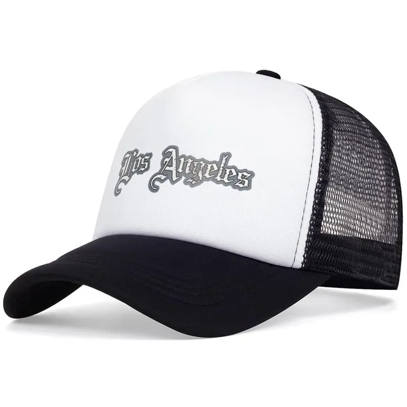 Los Angeles cap basketball truck hat for men women adult outdoor casual adjustable sun baseball cap