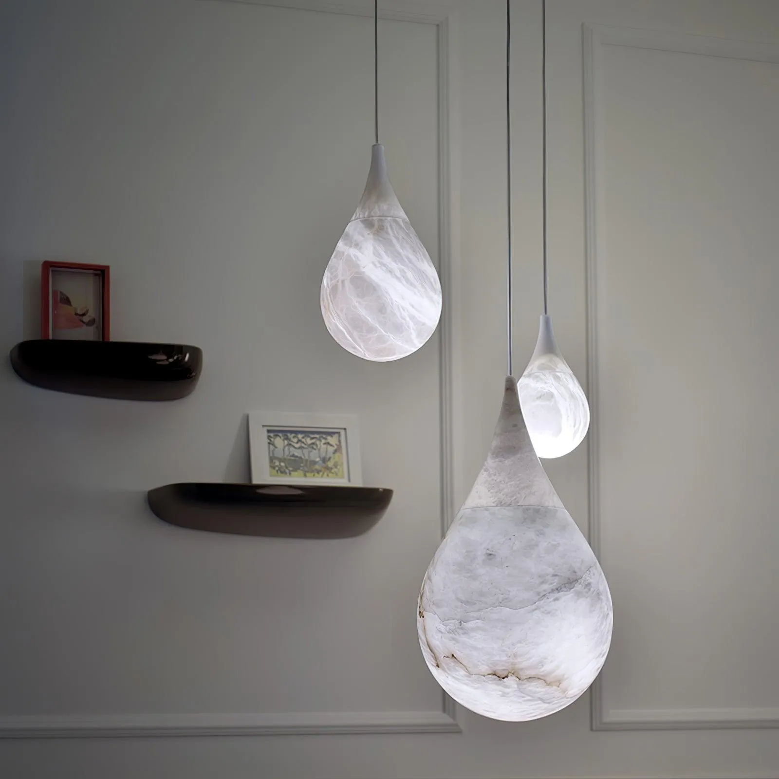 Marble Raindrop Pendant Light