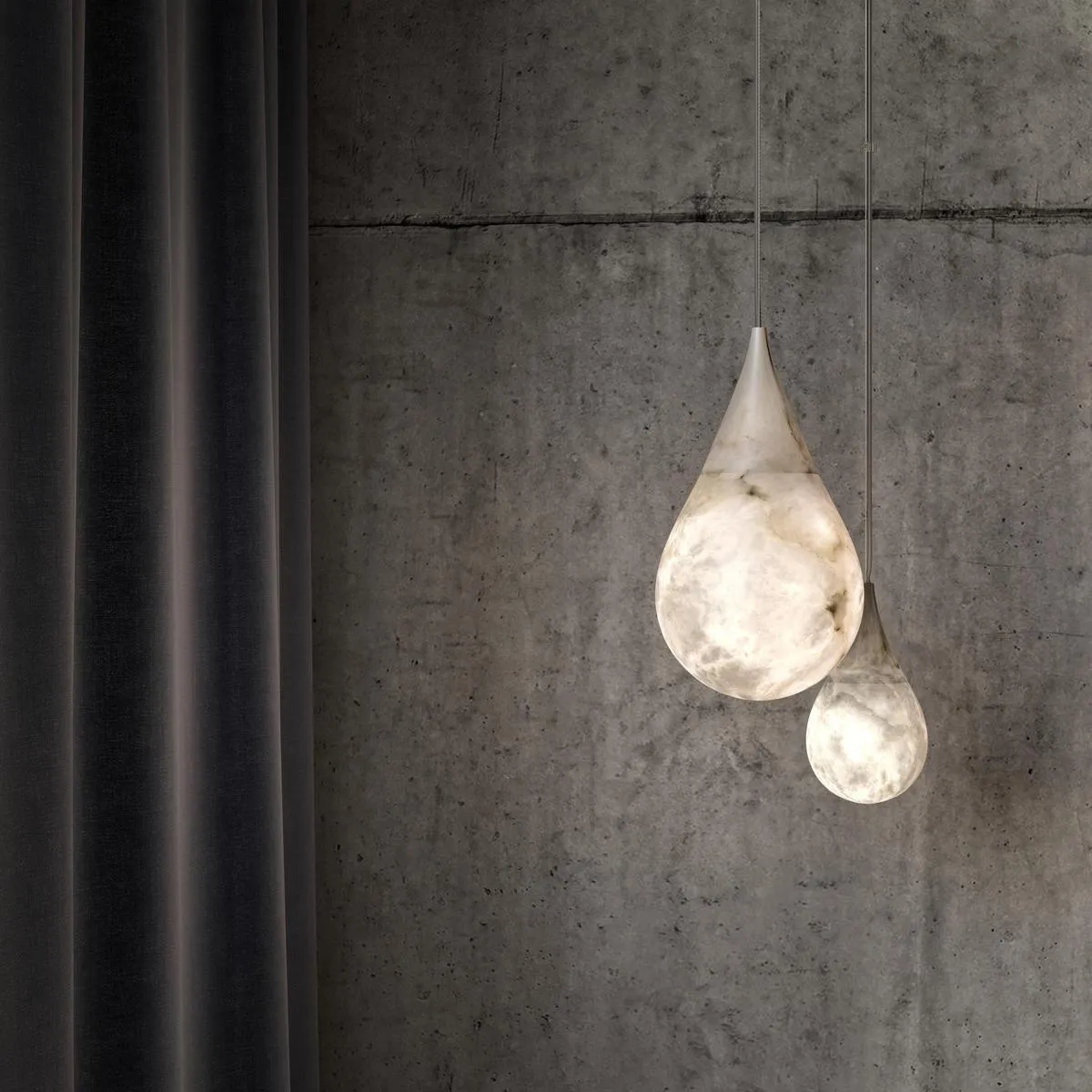 Marble Raindrop Pendant Light