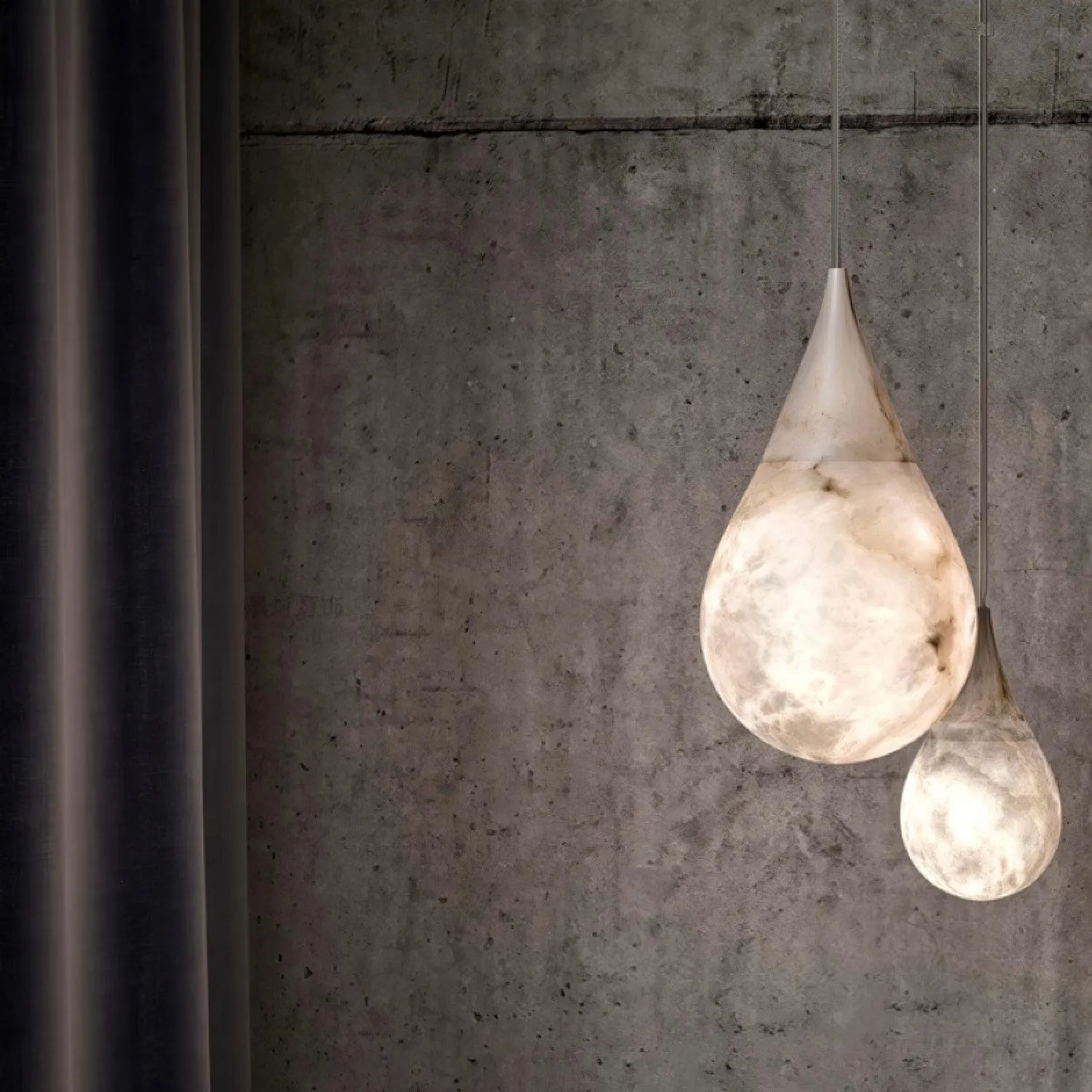 Marble Raindrop Pendant Light