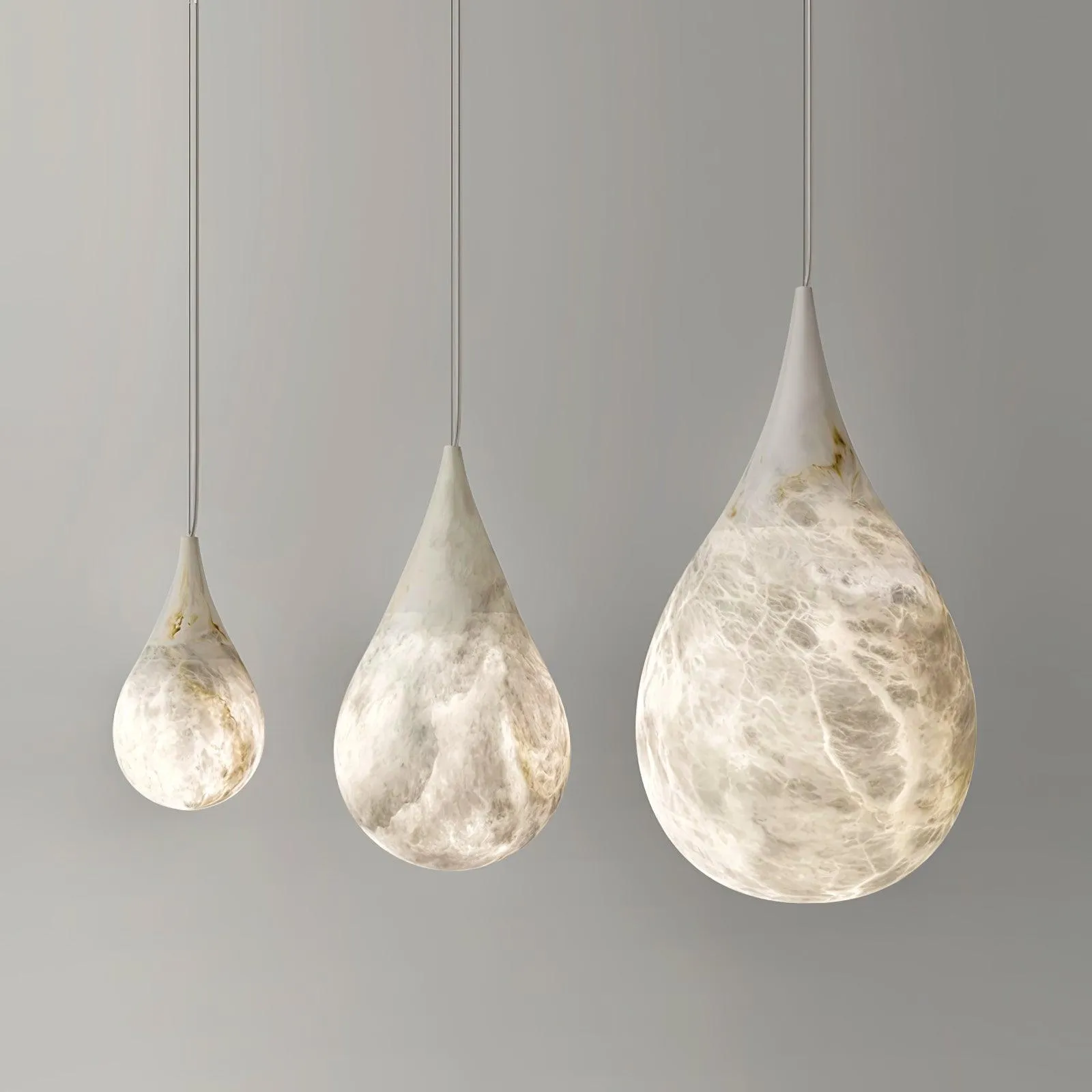 Marble Raindrop Pendant Light